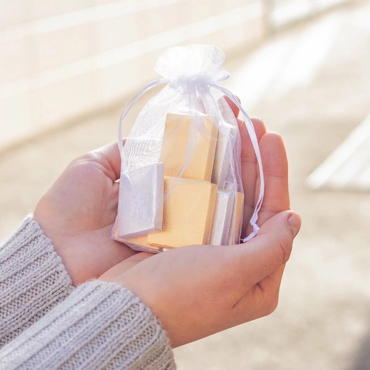 Set 10 mini ciocolățele personalizate cu poză 