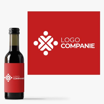 Mini sticluță de vin personalizată cu logo