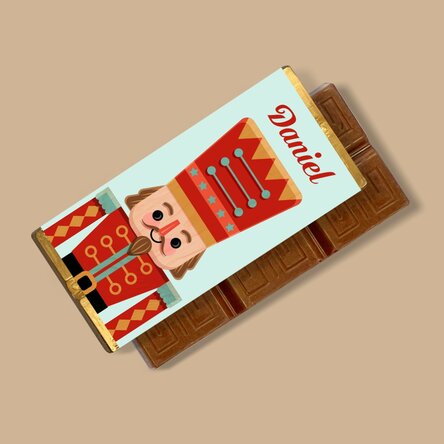 Mini tabletă de ciocolată personalizată cu mesaj - Nutcracker