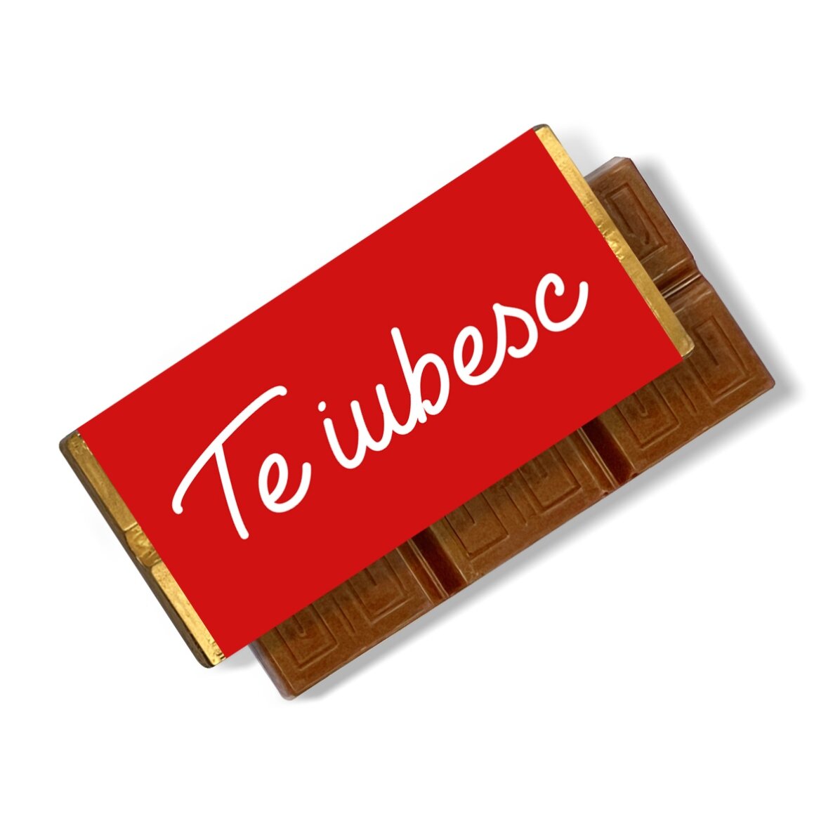 Mini tabletă de ciocolată personalizată cu mesaj