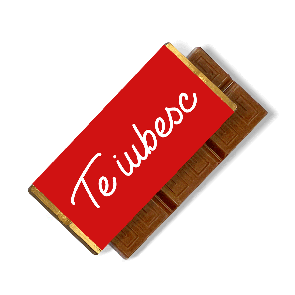 Mini tabletă de ciocolată personalizată cu mesaj