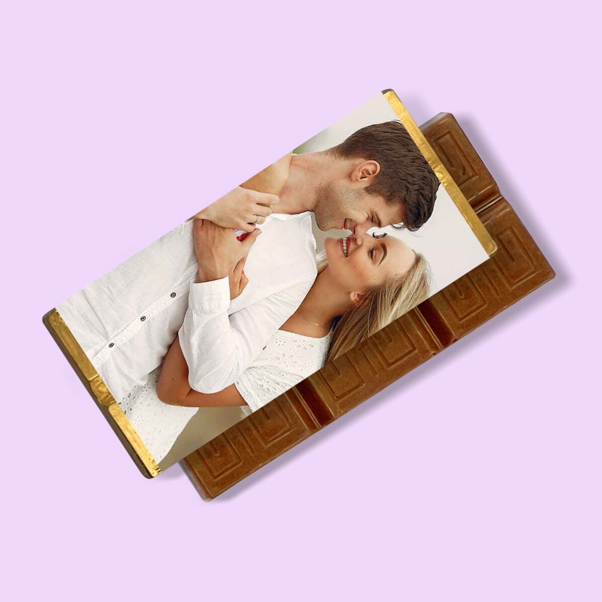 Mini tabletă de ciocolată personalizată cu o poză