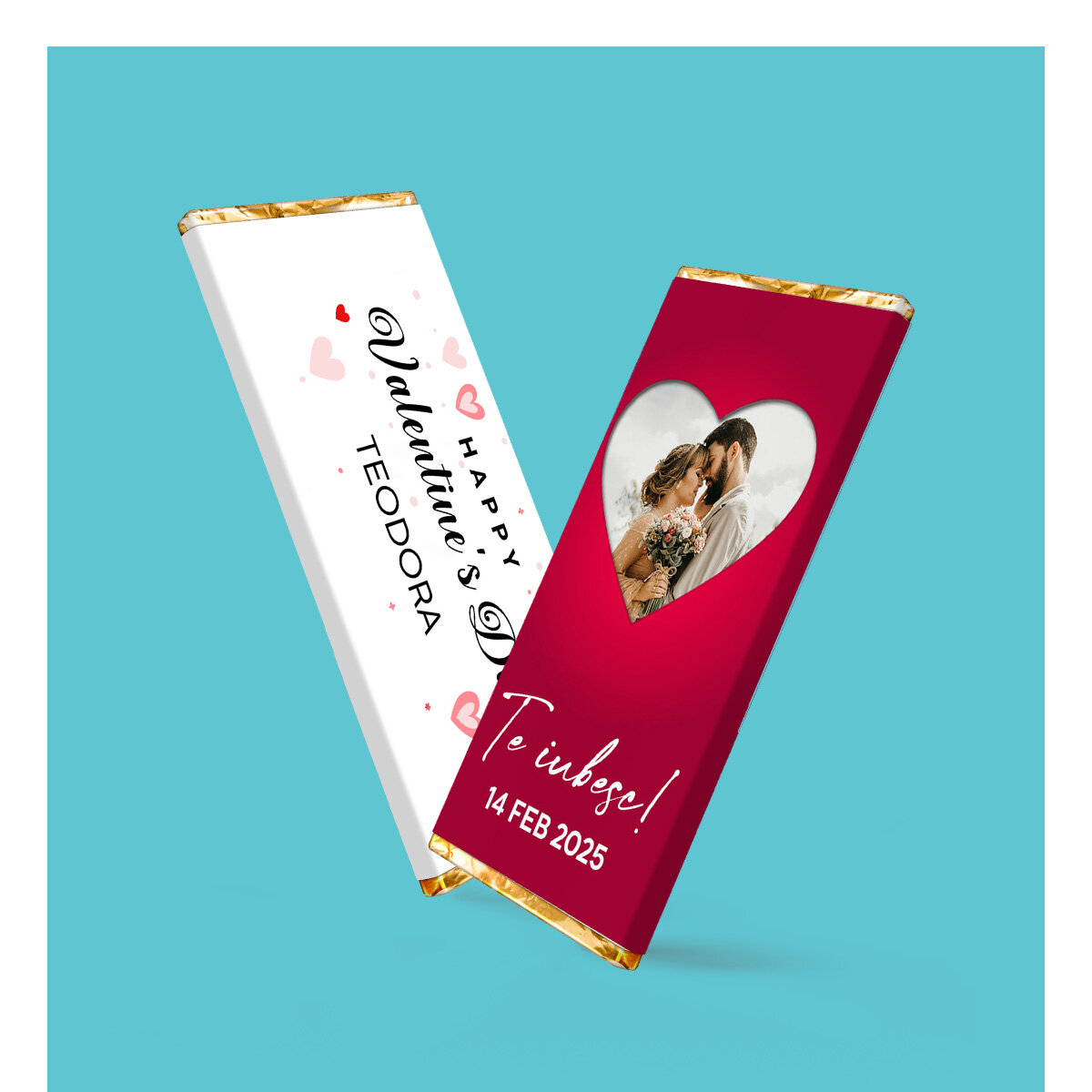 Персонализирани мини шоколадови барове