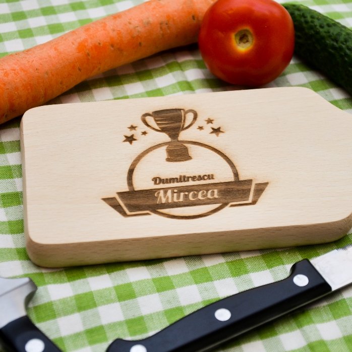 Mini tocător personalizat - Bucătar campion