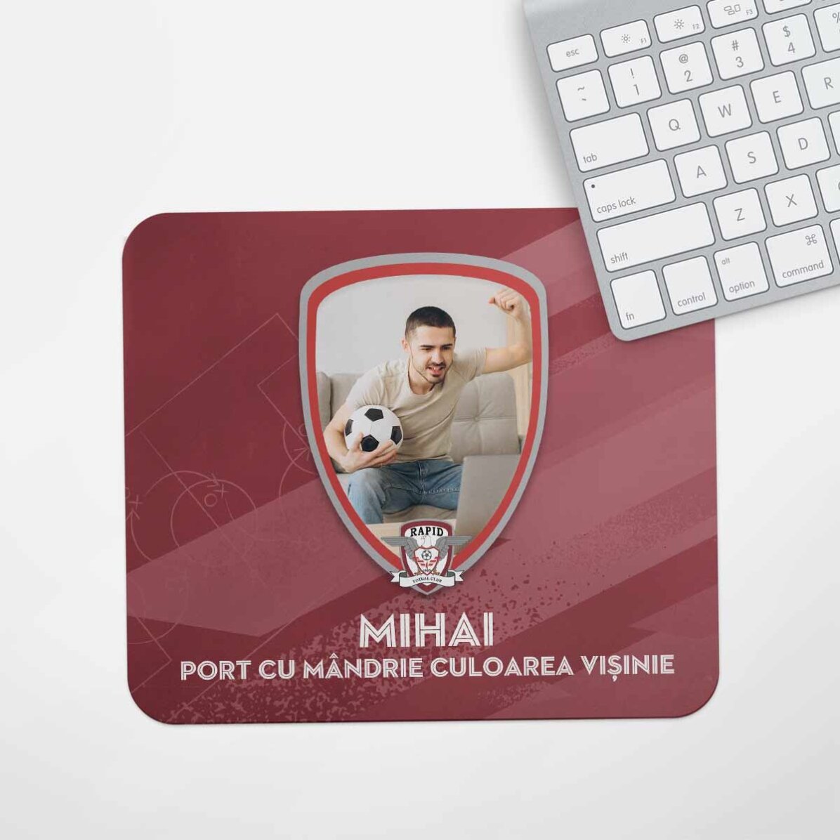 Mouse pad FC Rapid personalizat cu poză și text