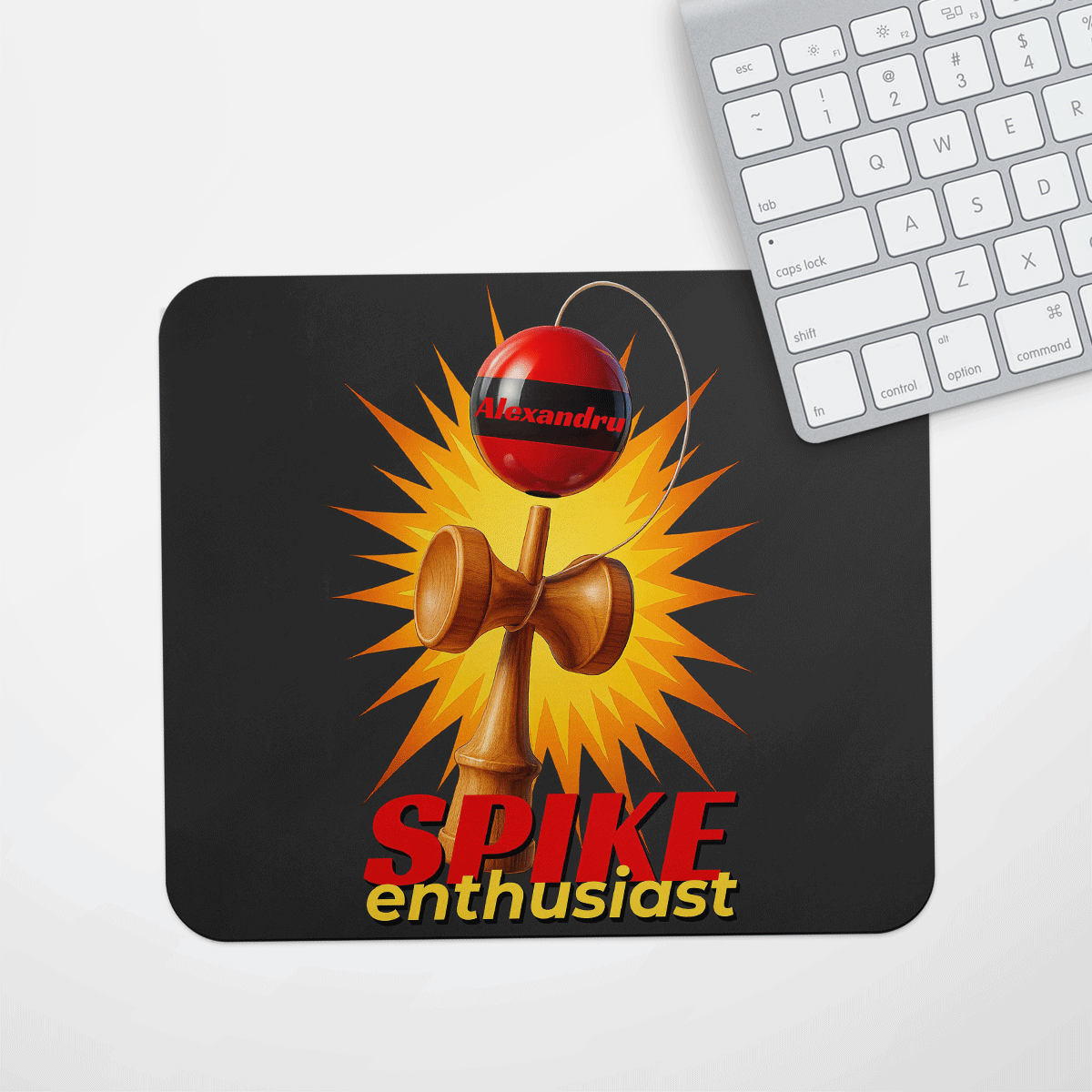 Mouse pad personalizat cu text - Spike Enthusiast