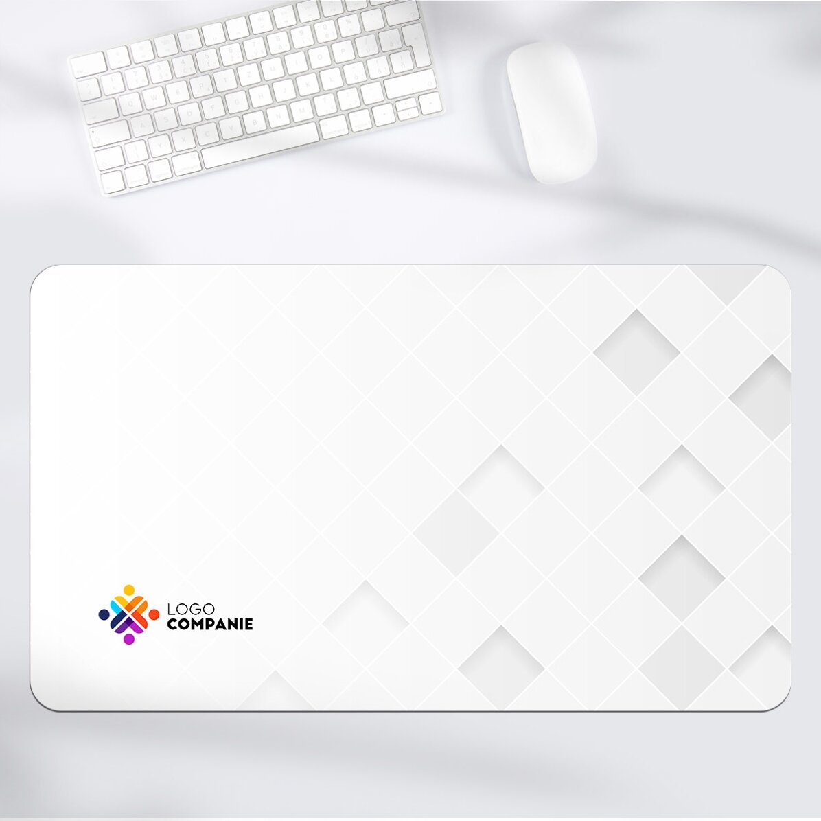 Mouse pad XXL personalizat cu logo mic