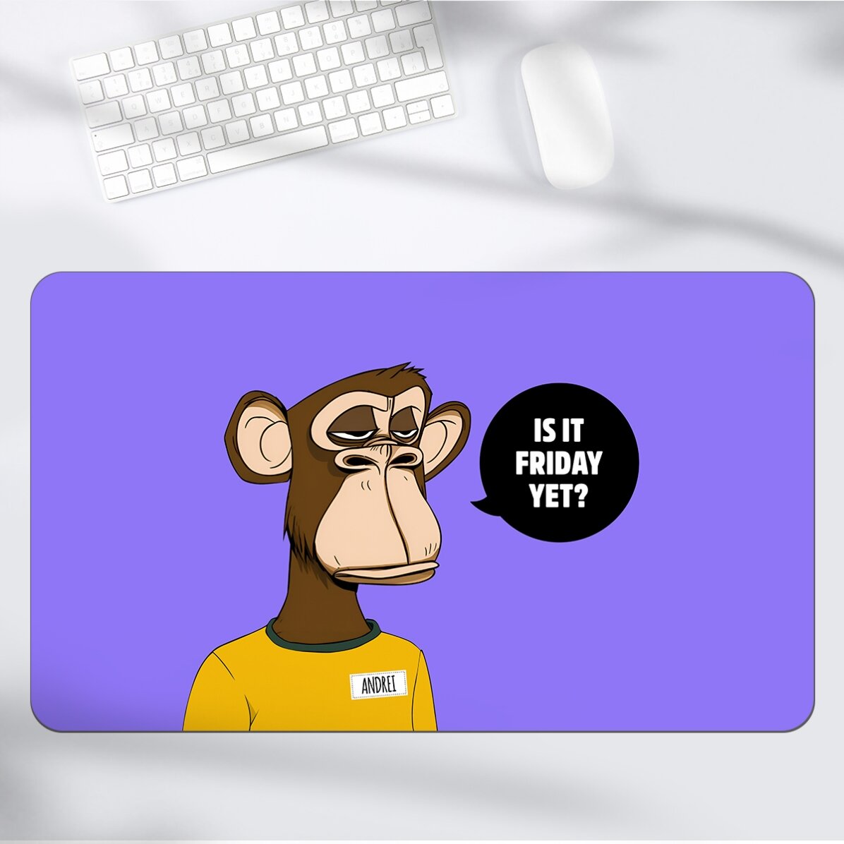 Mouse pad XXL personalizat cu text - FRIDAY