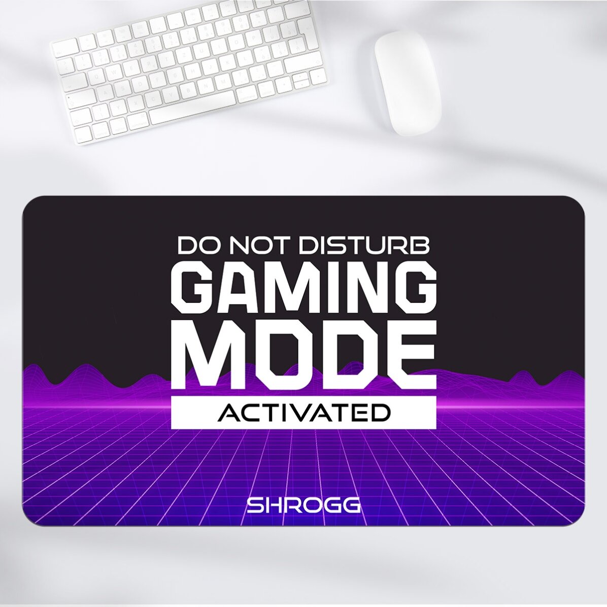 Mouse pad XXL personalizat cu text - Futuristic Landscape