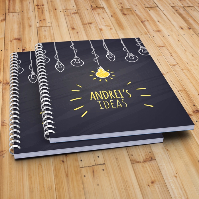 Notebook personalizat - Bright Ideas