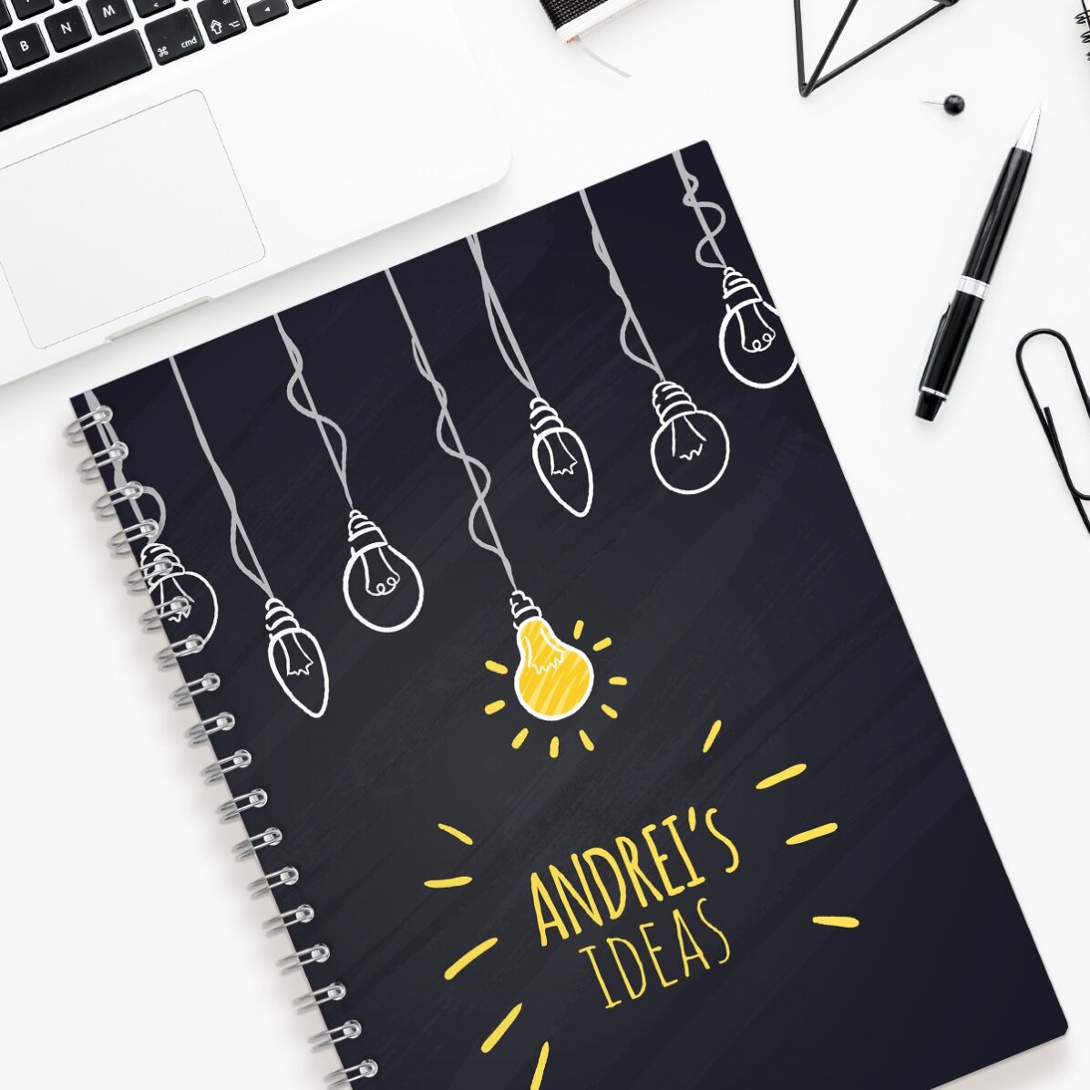 Notebook personalizat - Bright Ideas