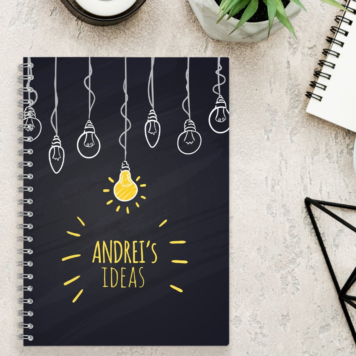 Notebook personalizat - Bright Ideas