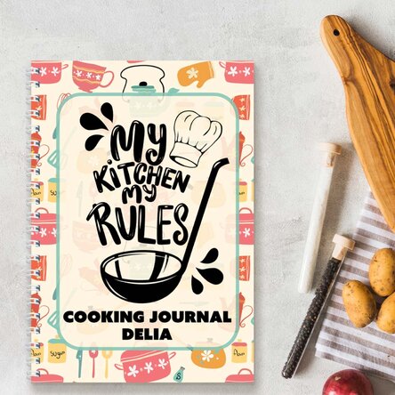 Notebook personalizat cu mesaj - Cooking Journal