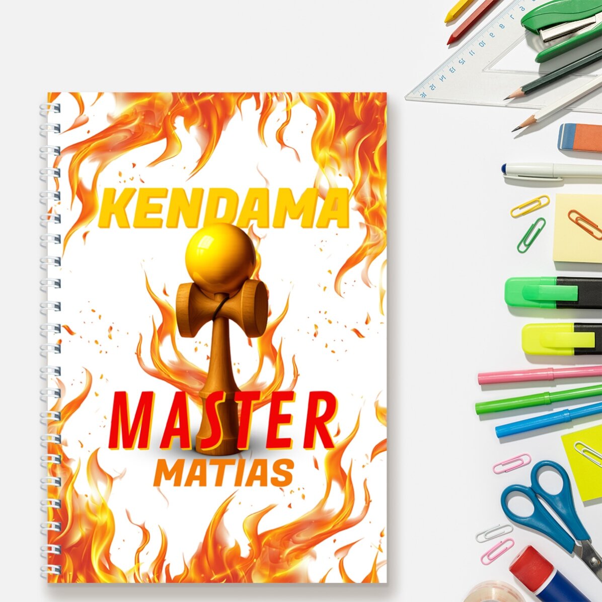 Notebook personalizat cu text - Kendama Master