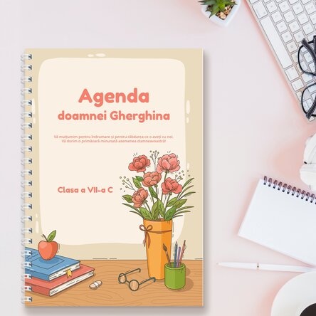 Notebook personalizat cu text - La catedra