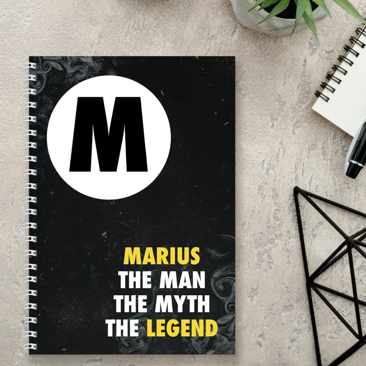 Notebook personalizat cu text - The Legend