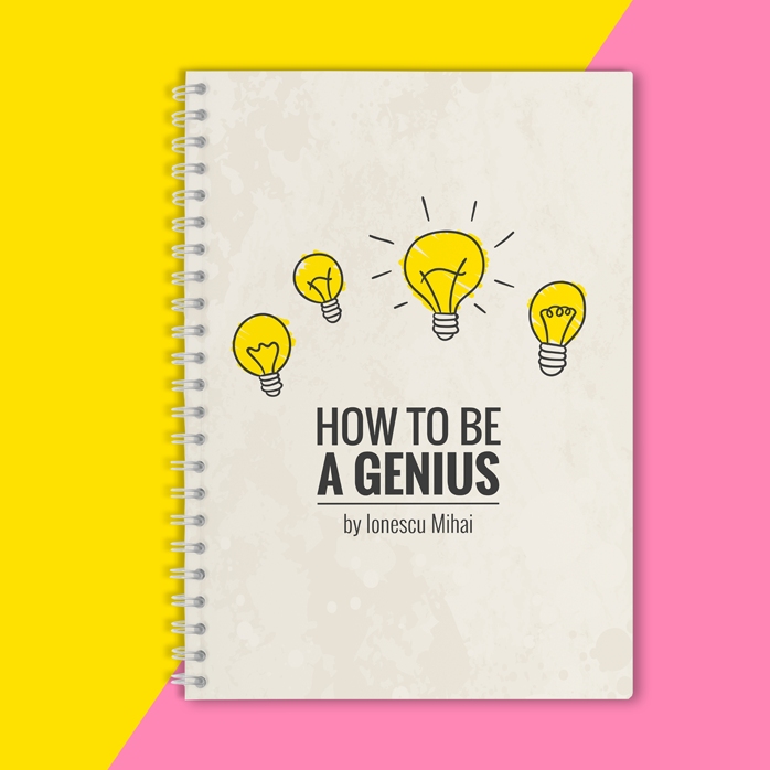 Notebook personalizat - How to be a genius
