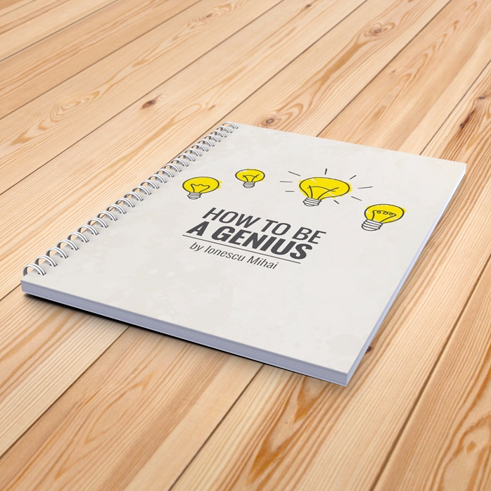 Notebook personalizat - How to be a genius