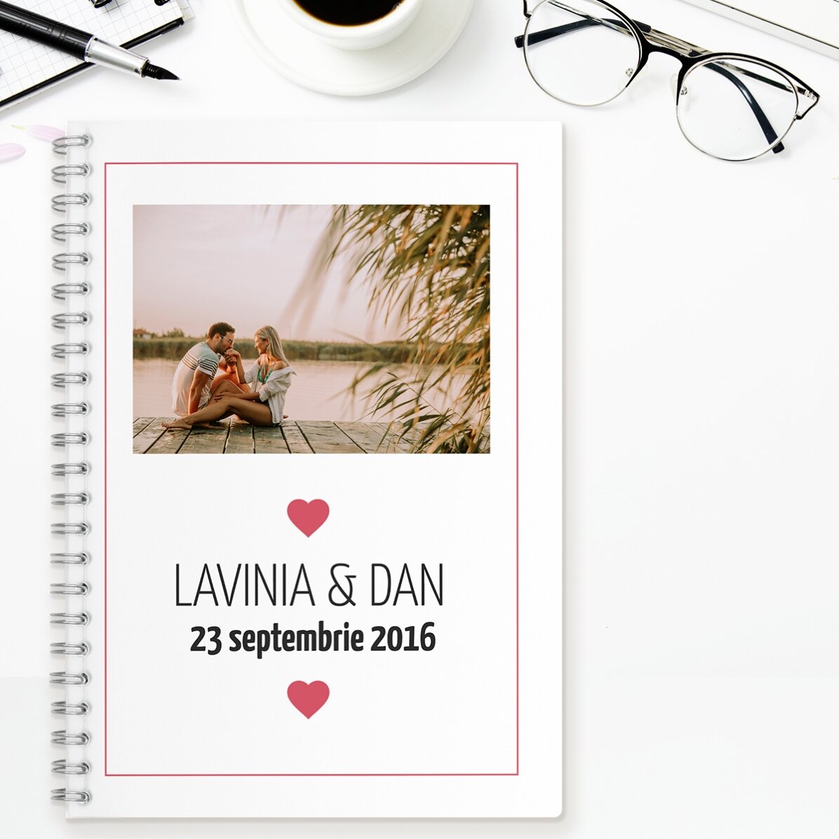 Notebook personalizat - Love Story