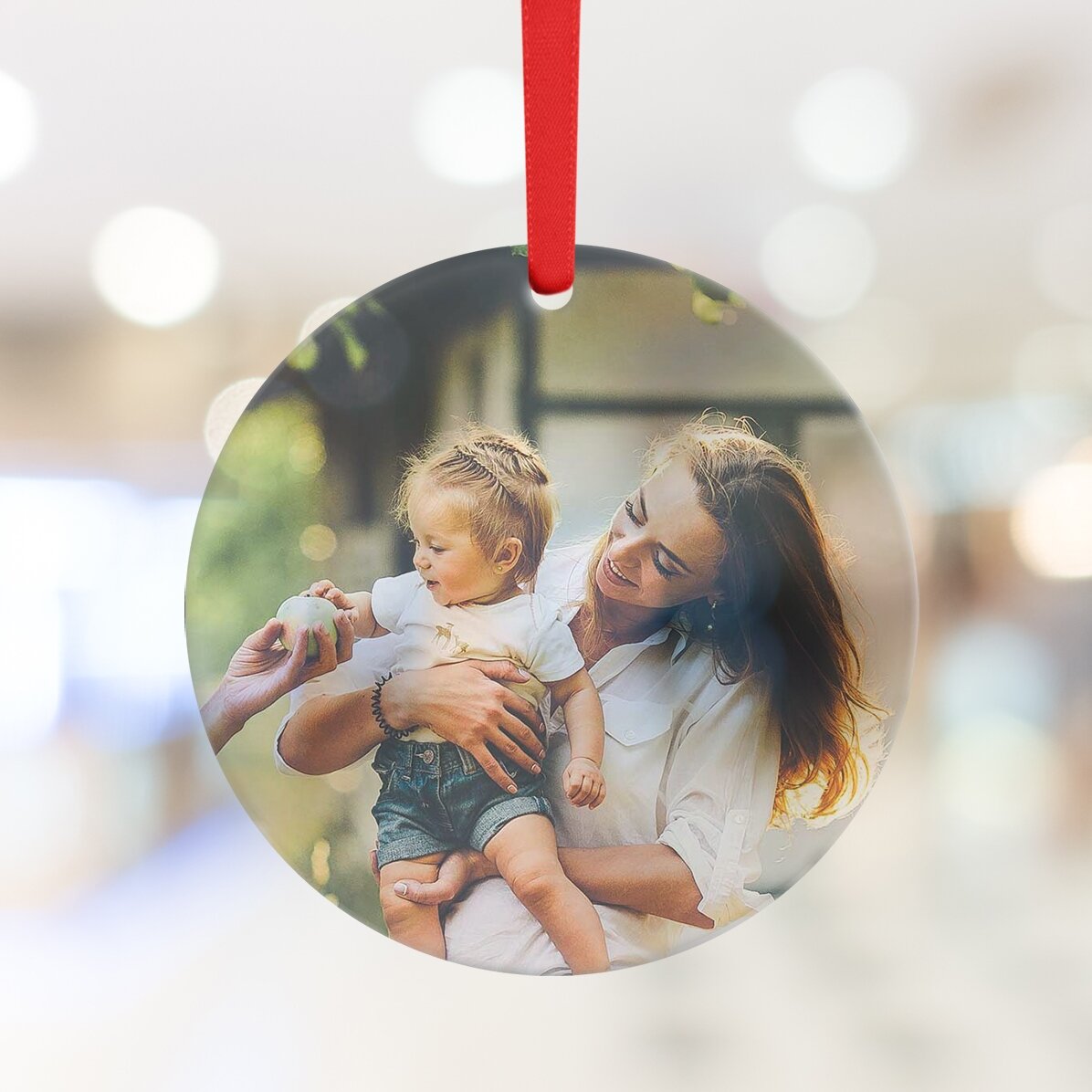 Ornament rotund personalizat cu o poză