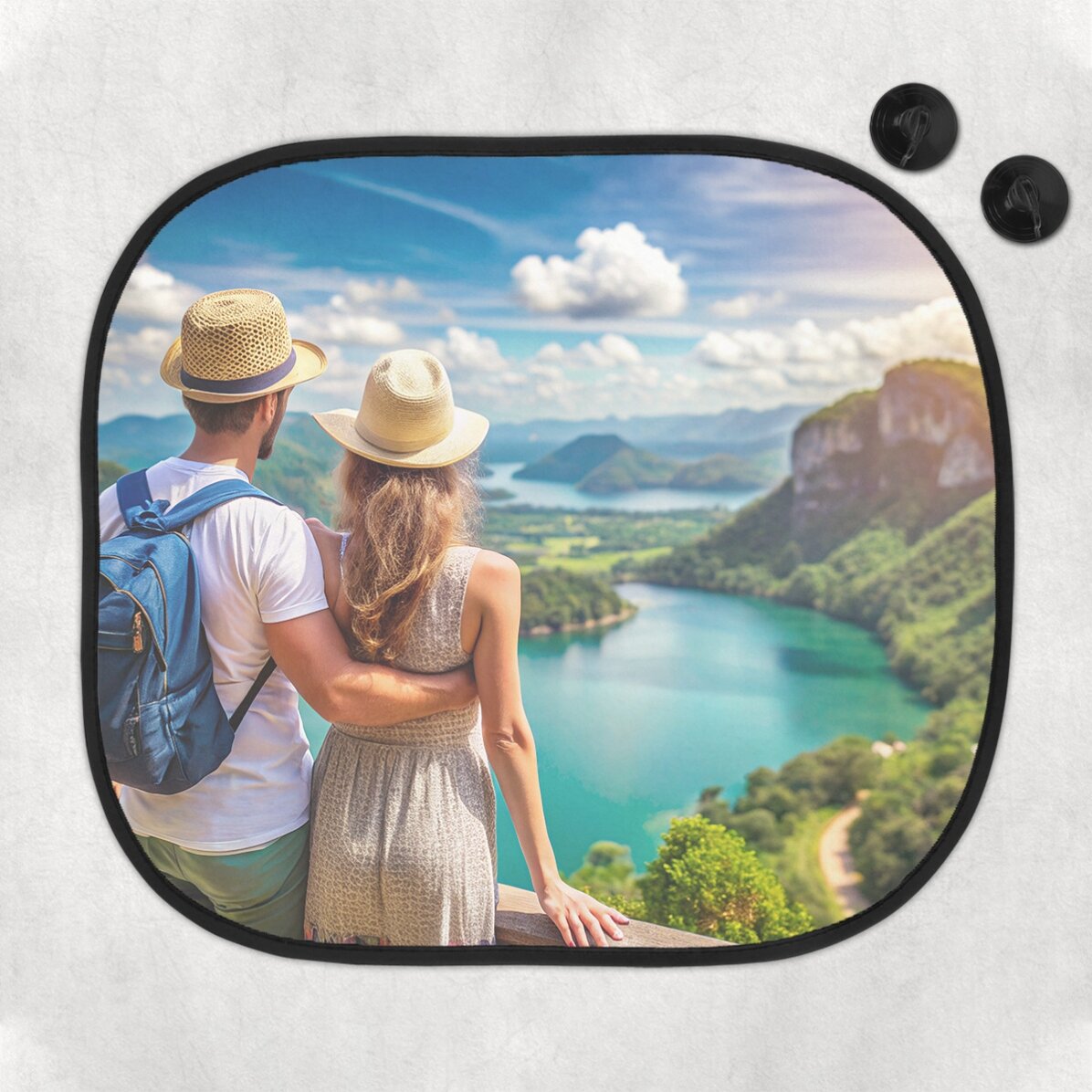 Parasolar auto personalizat cu o poză pe toată suprafața