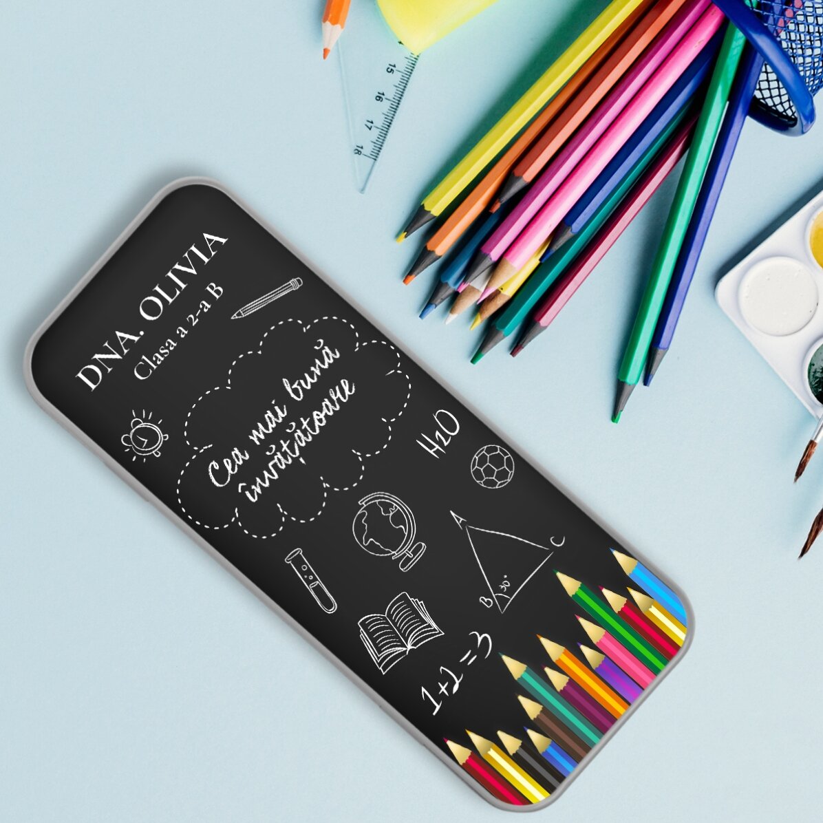 Penar personalizat cu text - Best teacher