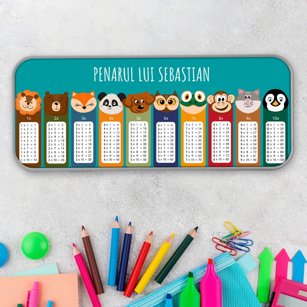 Penar personalizat cu text - Tabla înmulțirii