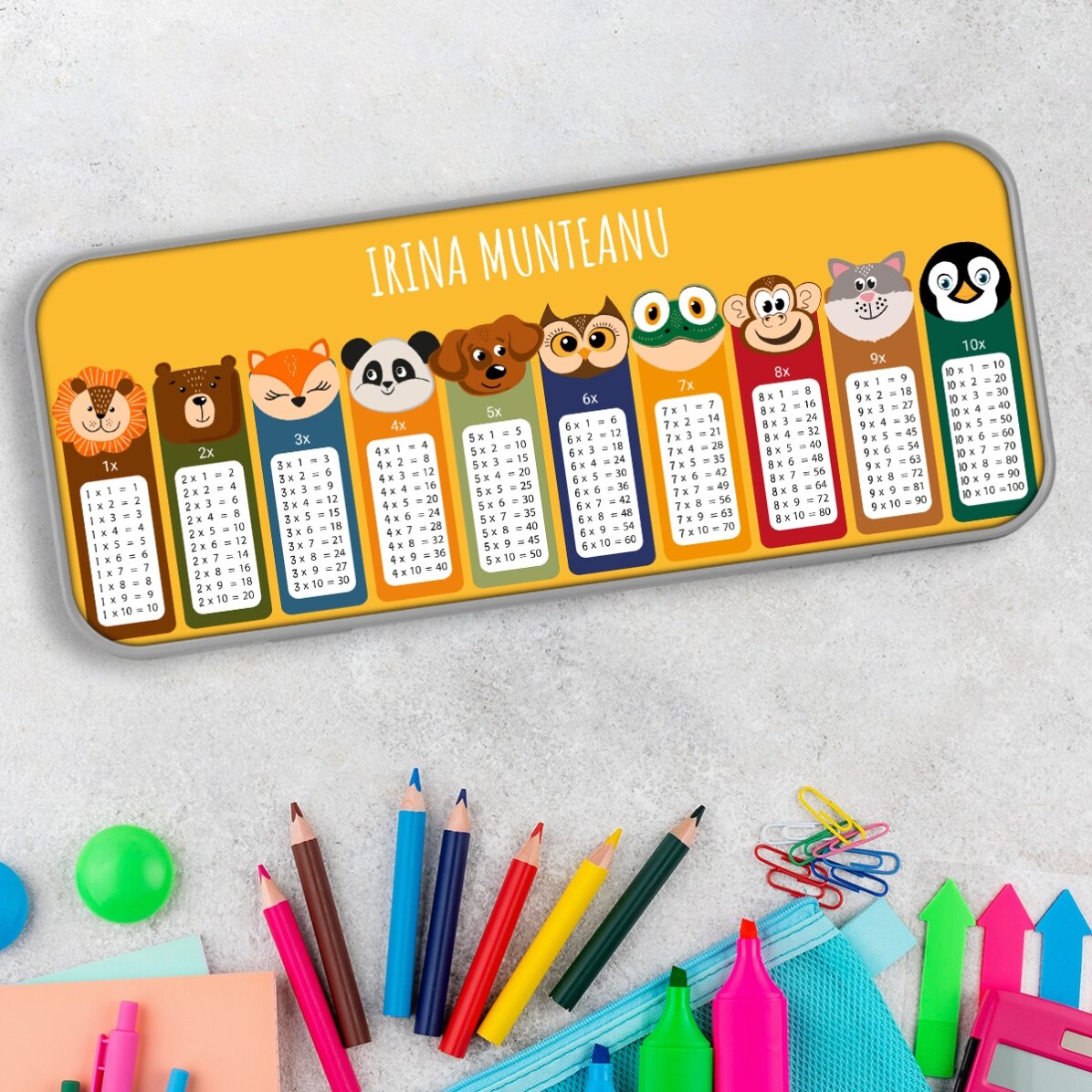 Penar personalizat cu text - Tabla înmulțirii