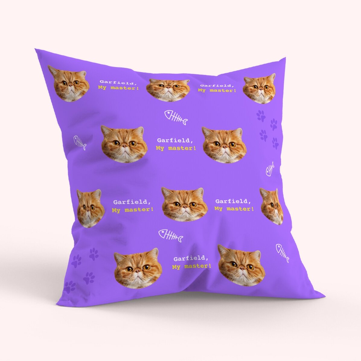 Pernă personalizată cu 10 poze față-verso - Cat