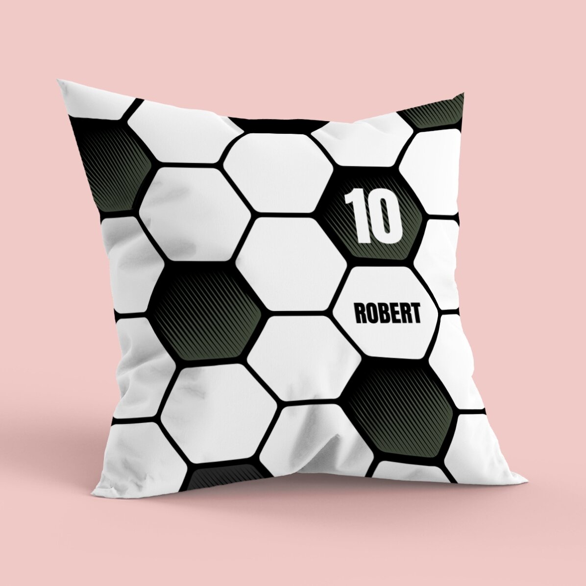 Pernă personalizată cu nume, format mare - Fotbal