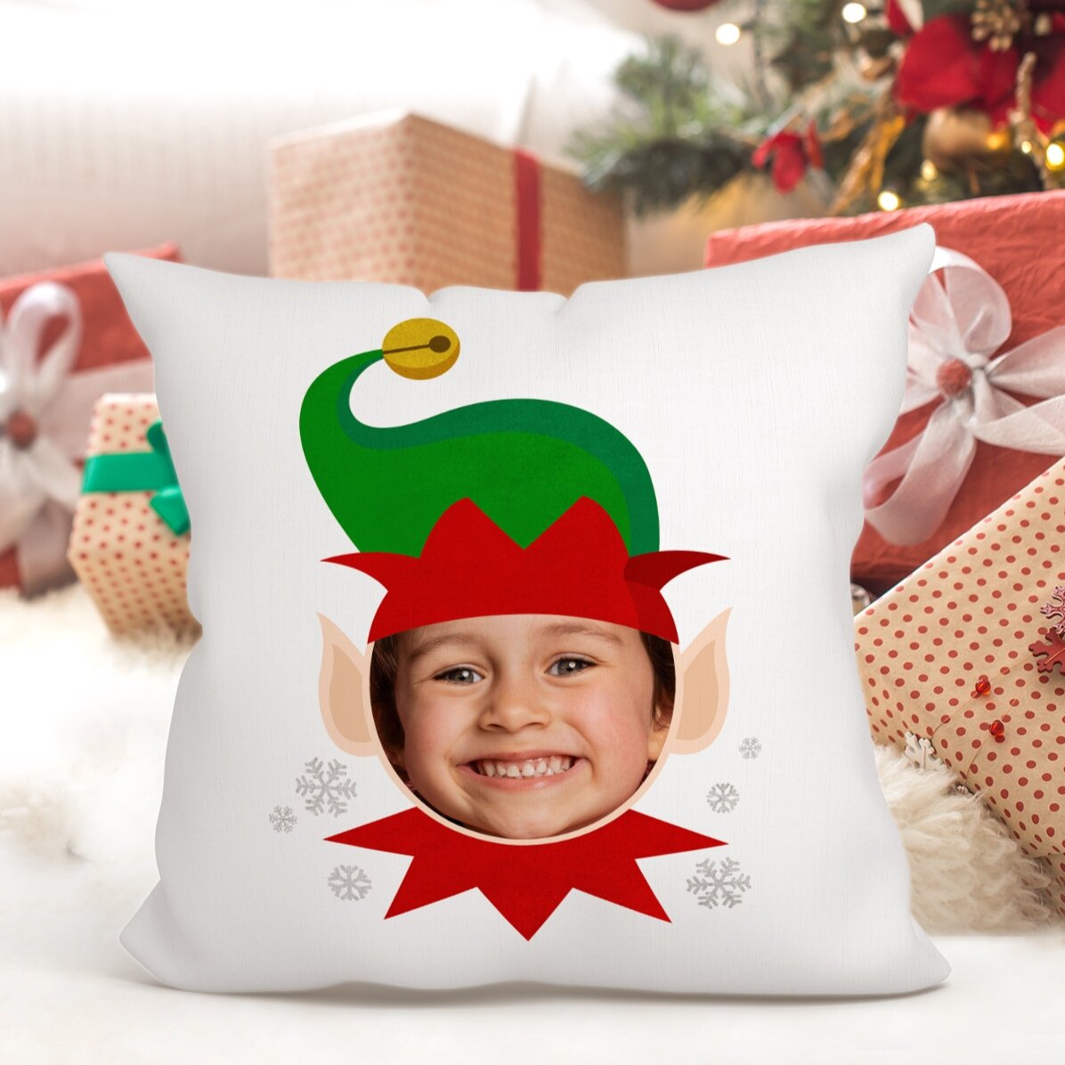 Pernă personalizată cu poză - Spiriduș