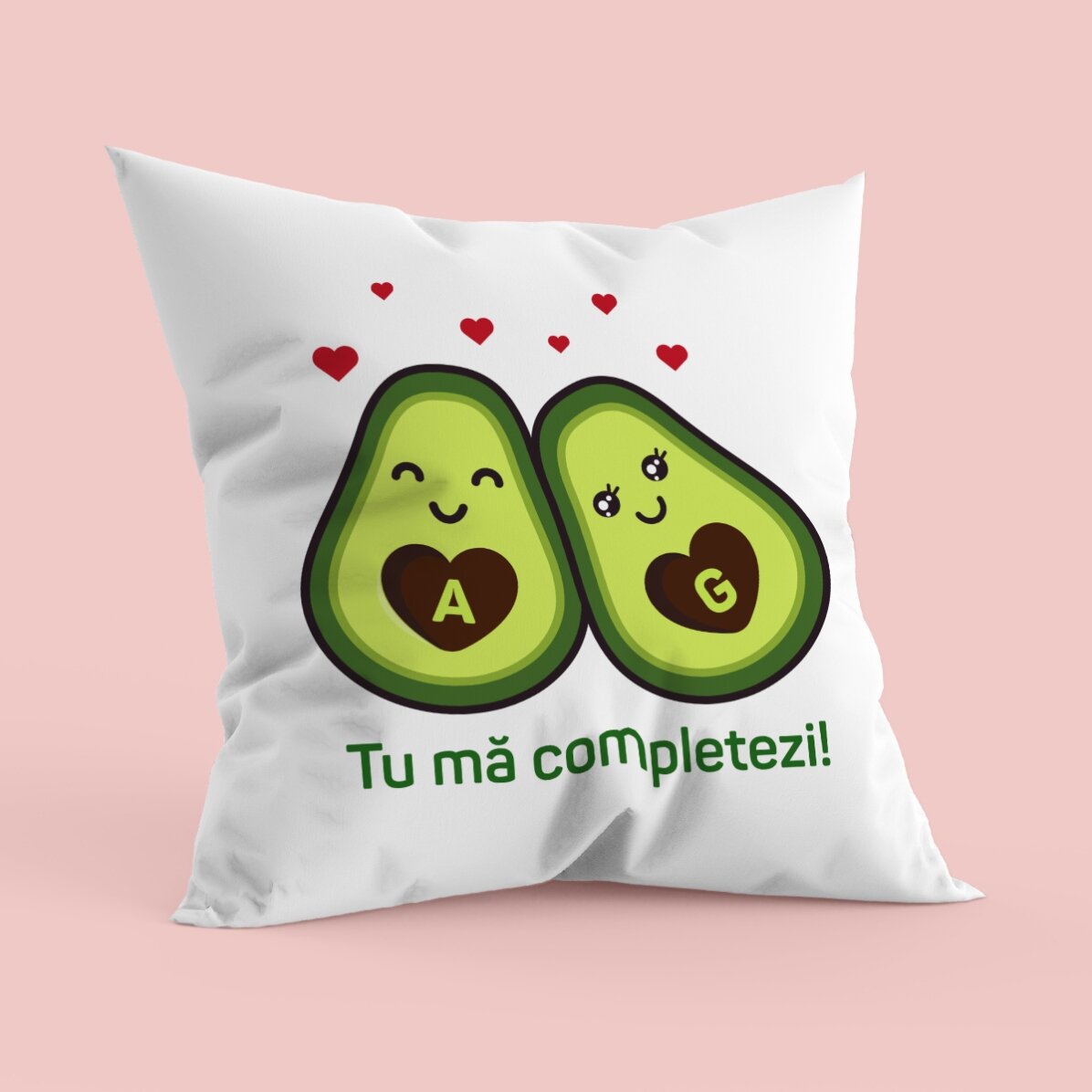 Pernă personalizată cu text - Avocado love