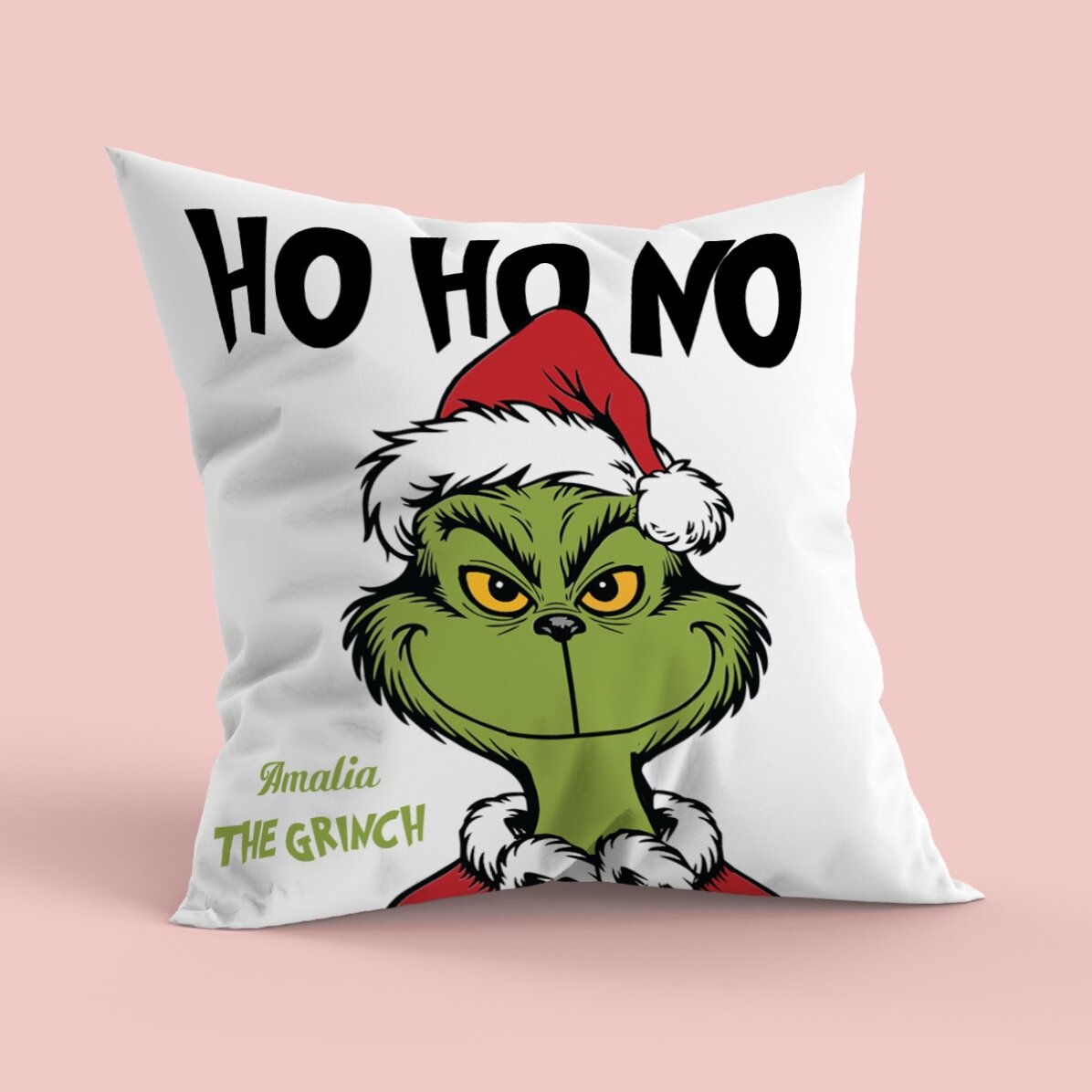 Pernă personalizată cu text - Grinch