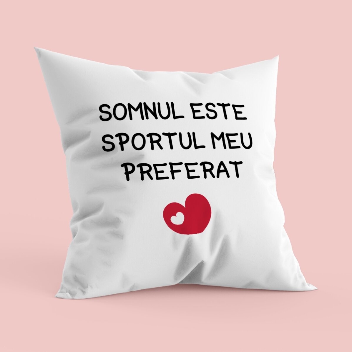 Pernă personalizată cu text - Sportul preferat