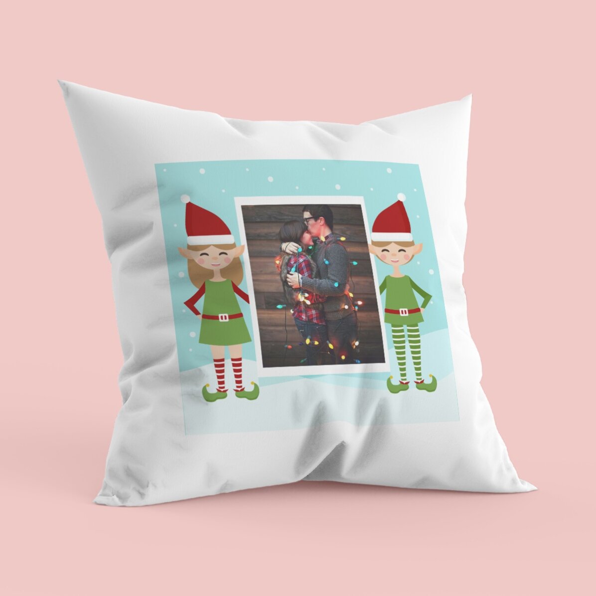 Pernă personalizată Happy Elf - Mat