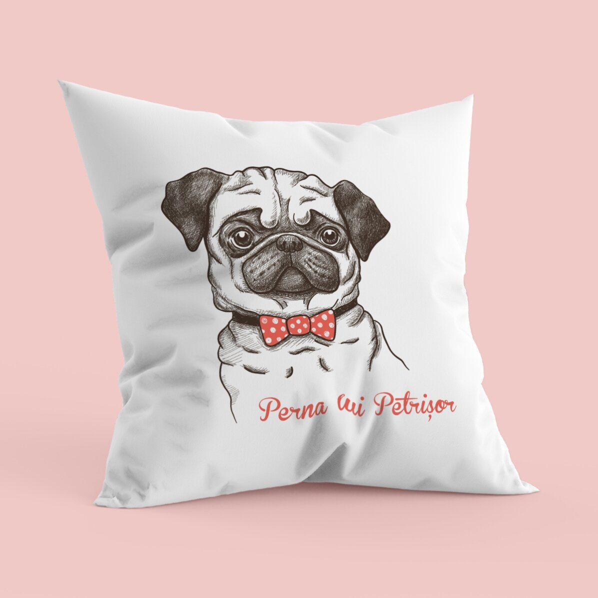 Pernă personalizată - Pug