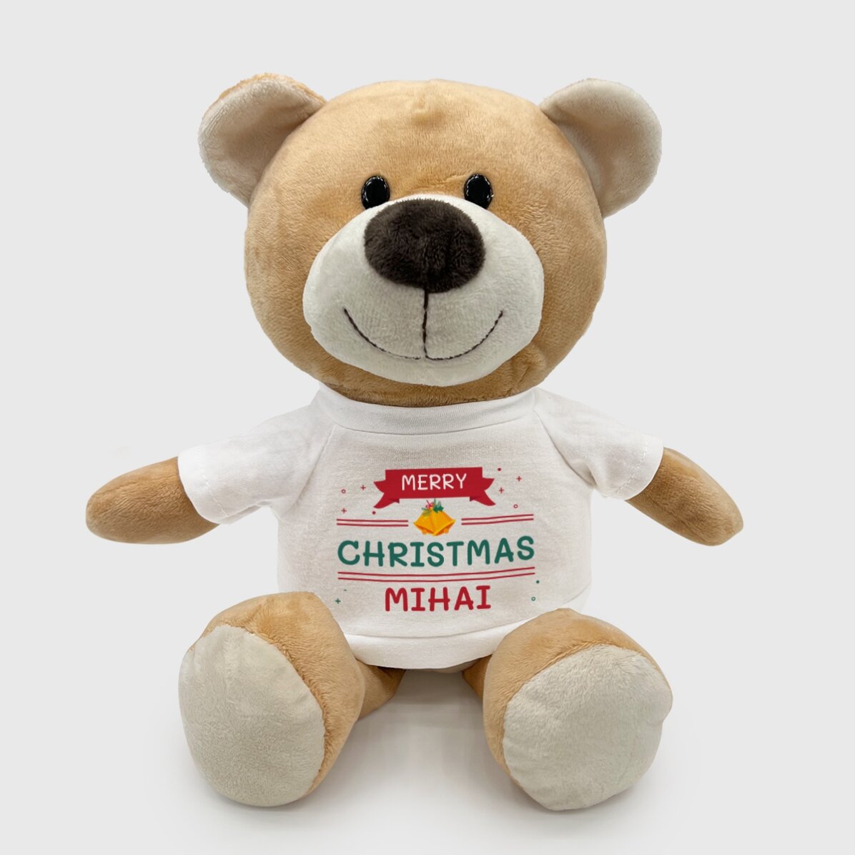 Pluș ursuleț personalizat cu nume - Merry Christmas