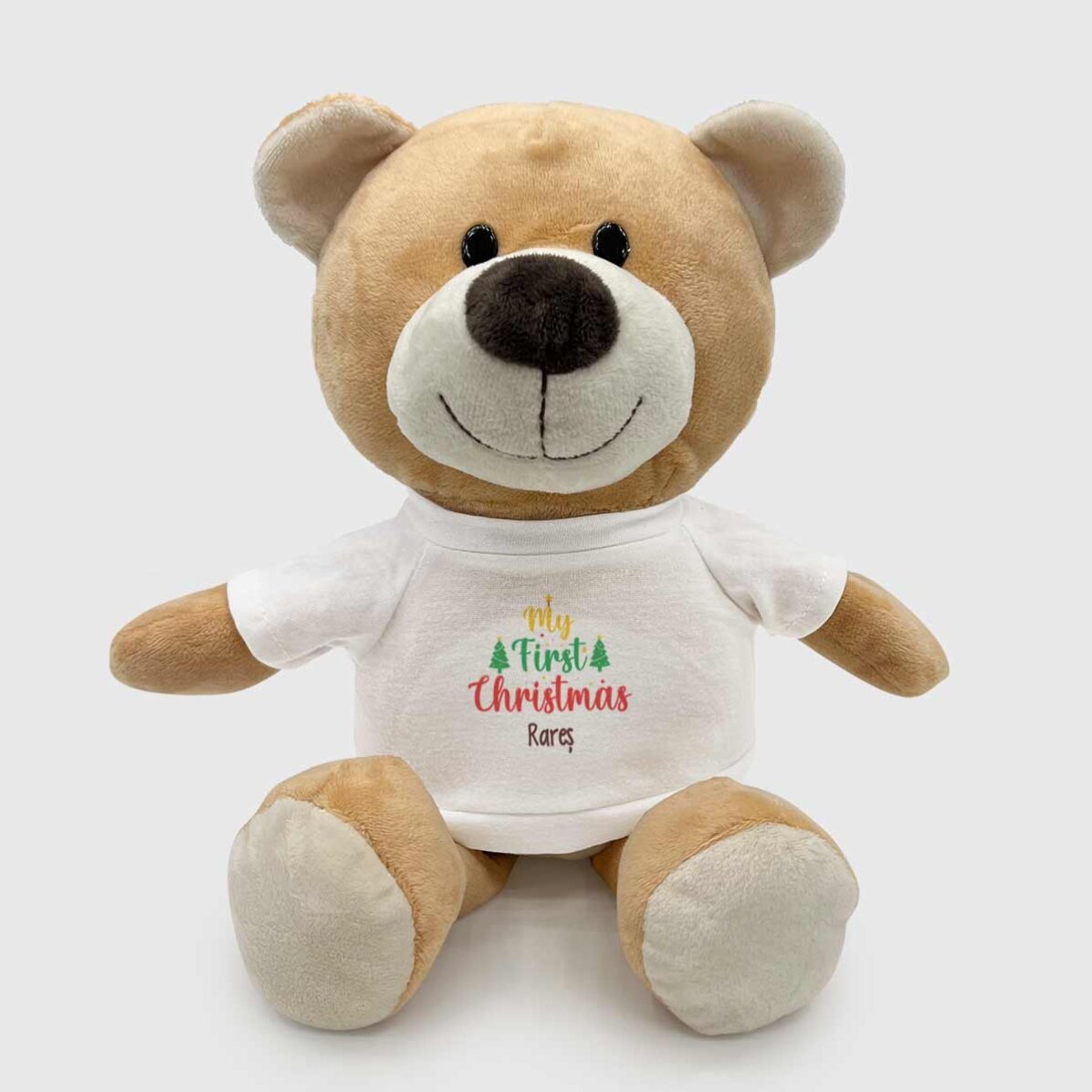Pluș ursuleț personalizat cu text - My first Christmas