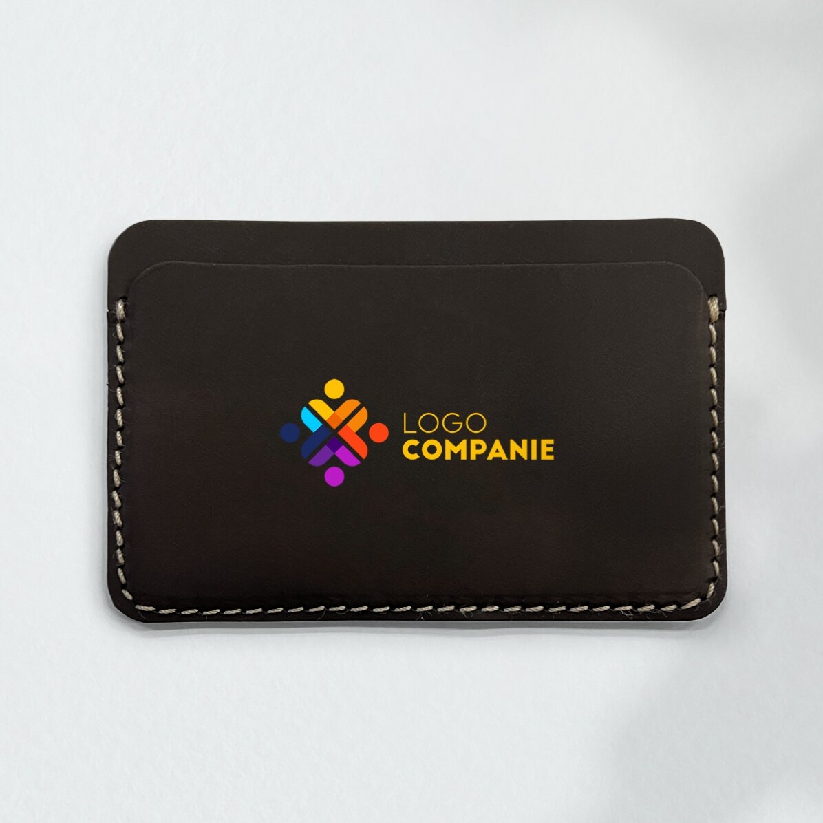 Portofel din piele personalizat color cu logo