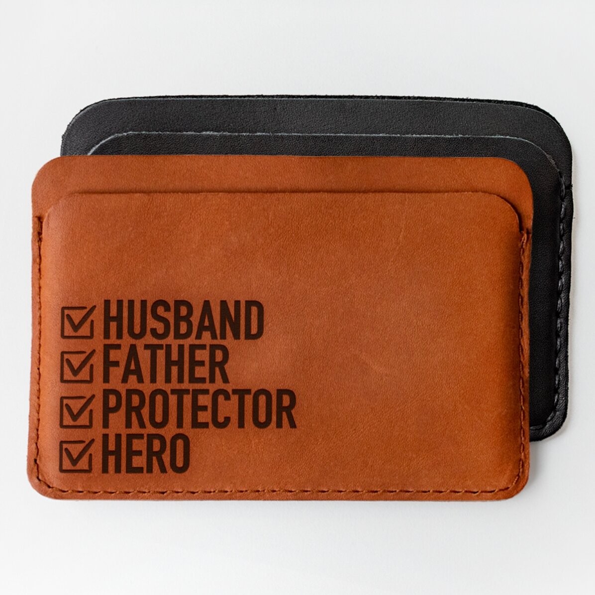 Portofel din piele personalizat cu text - HERO