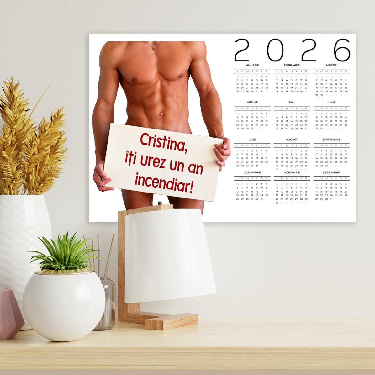 Poster calendar personalizat cu mesaj - Hoooooot