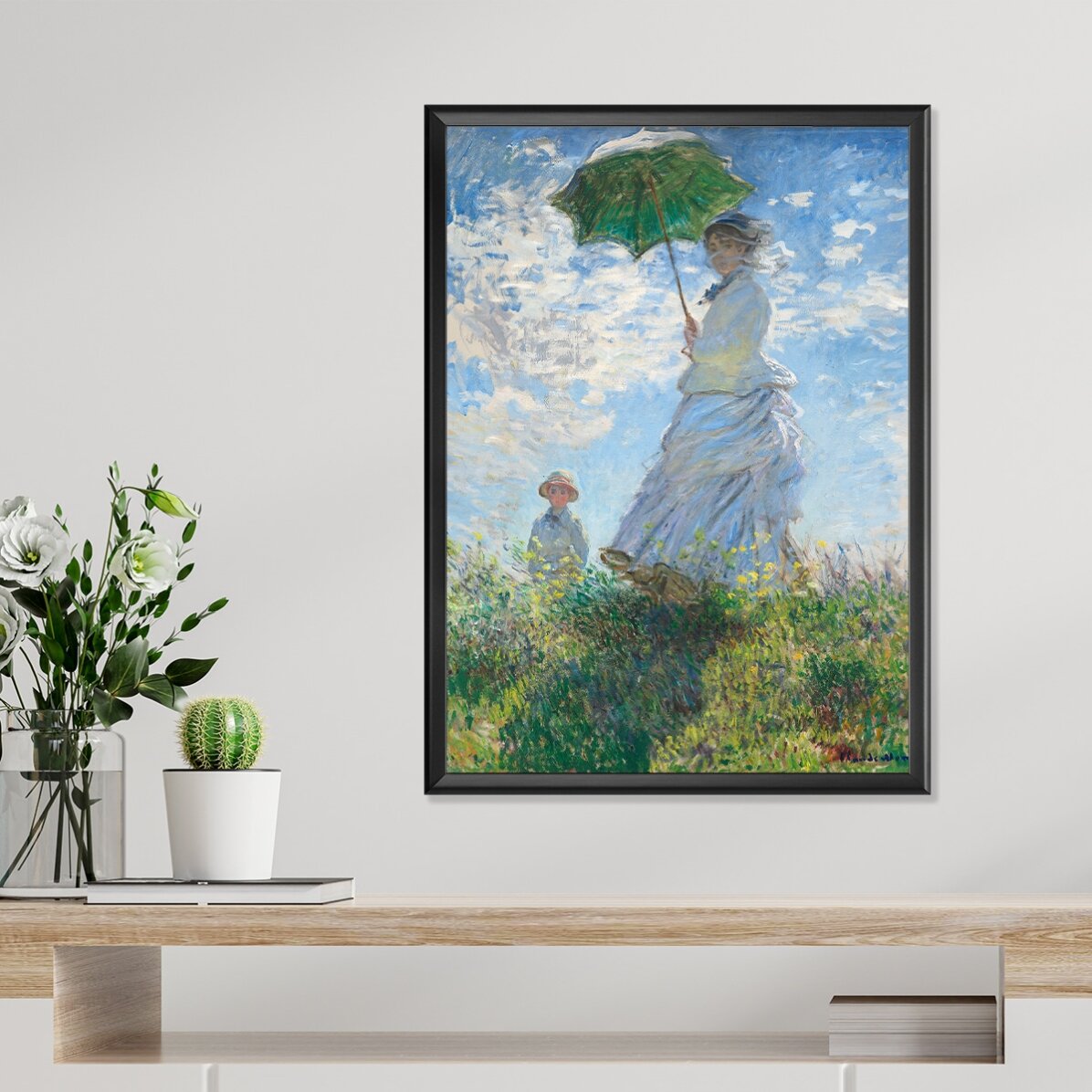 Poster Claude Monet, Femeie cu umbrelă 1875