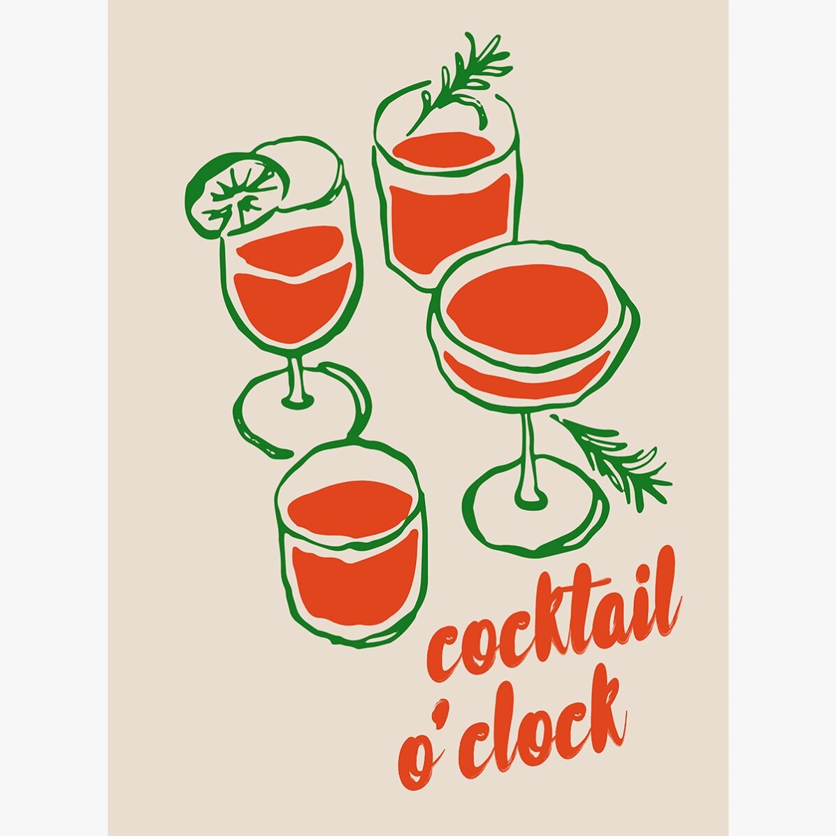 Poster Cocktail o