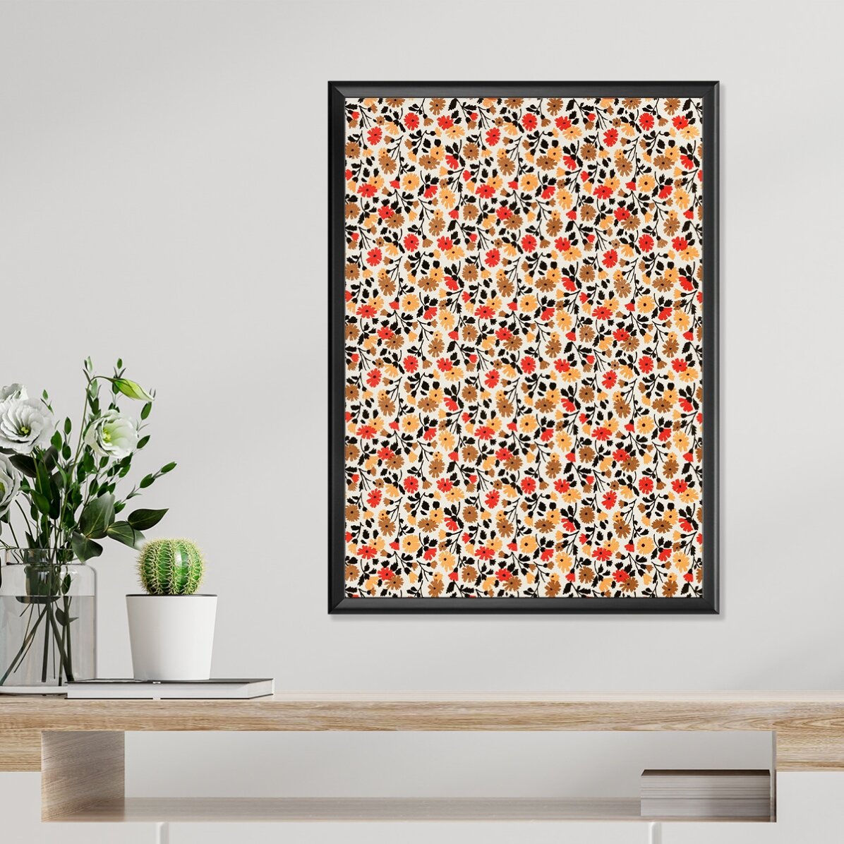 Poster Flori roșii și galbene