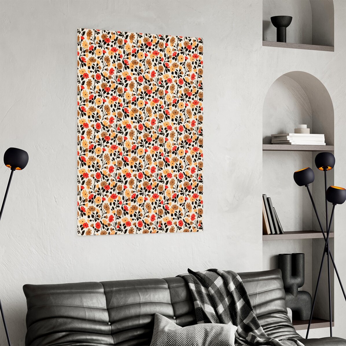 Poster Flori roșii și galbene