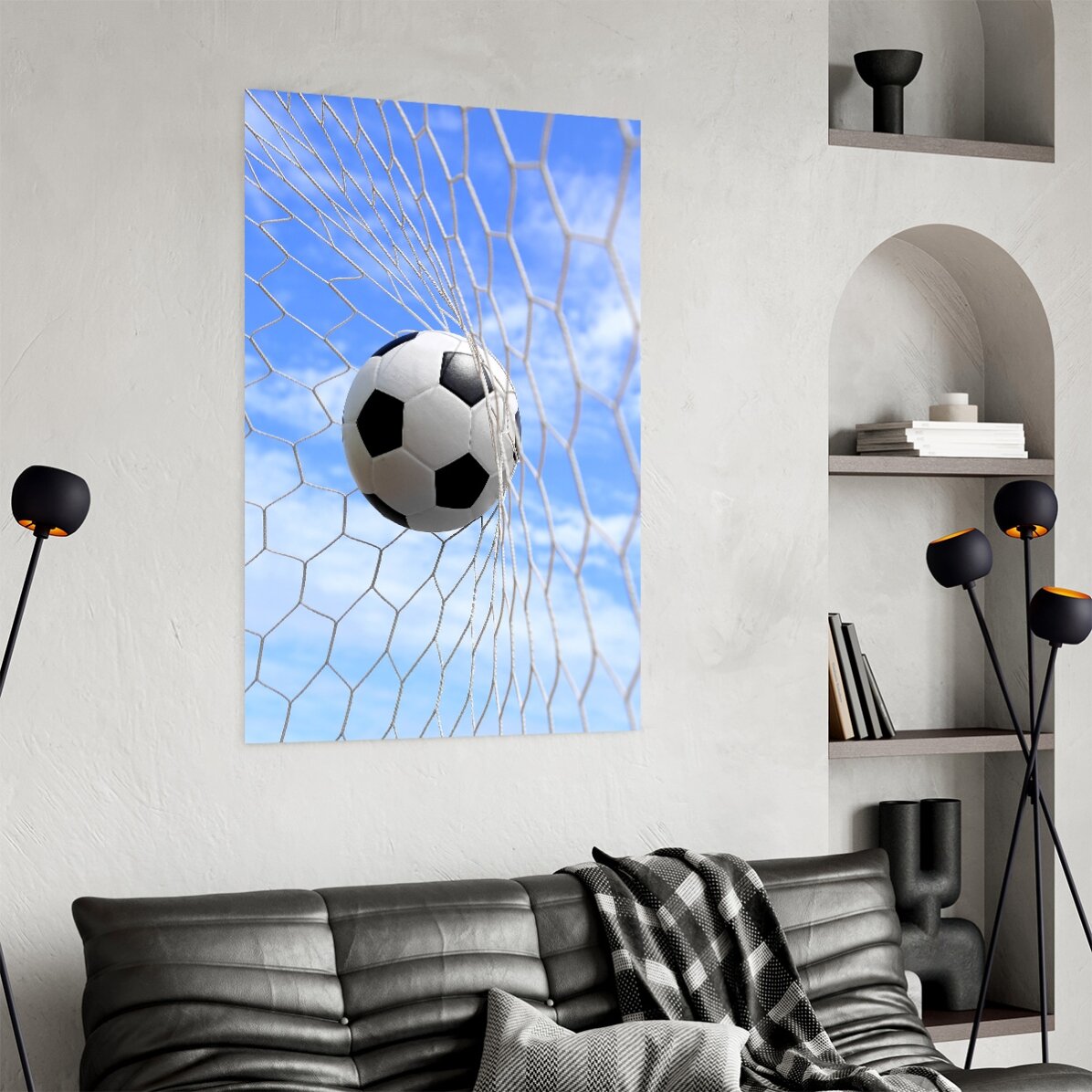 Poster Minge în poarta de fotbal