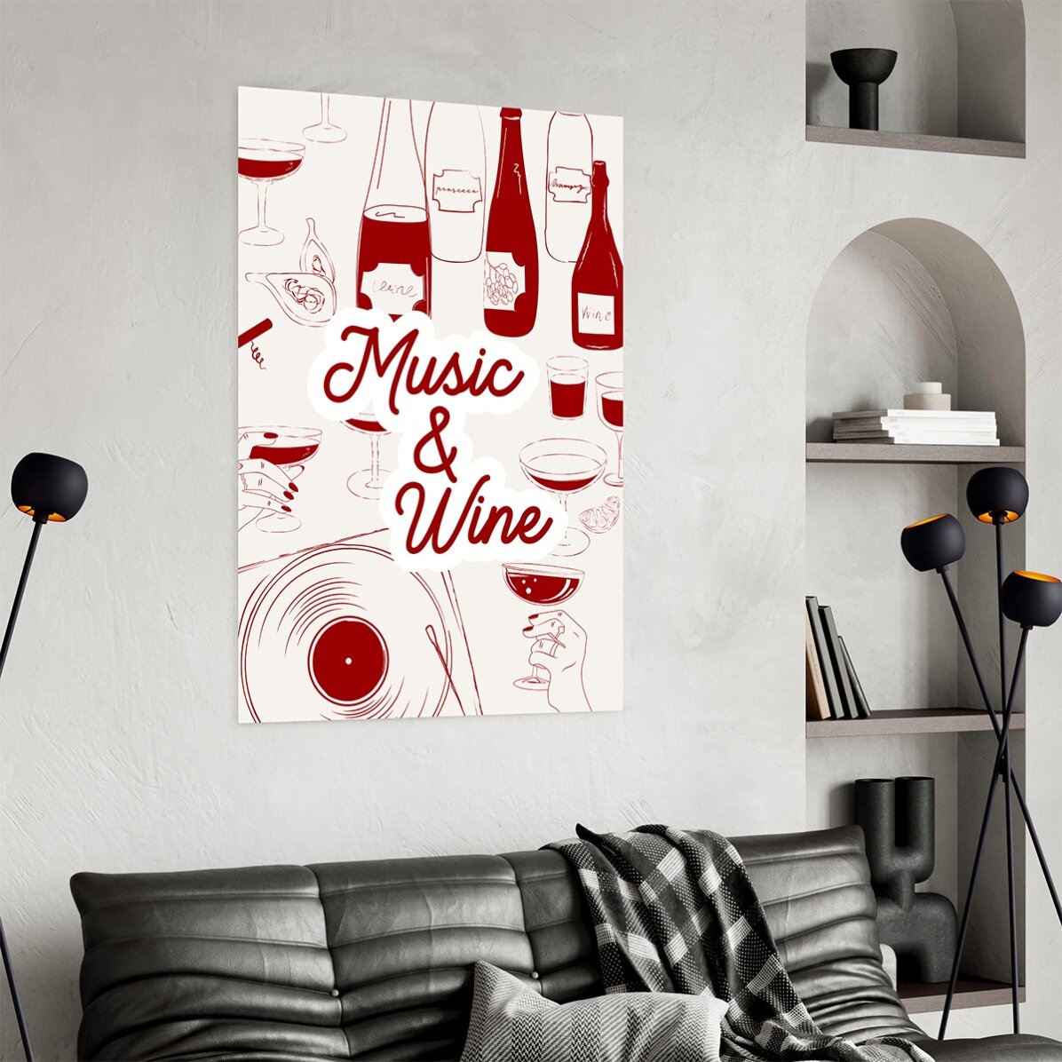 Poster Music & Wine