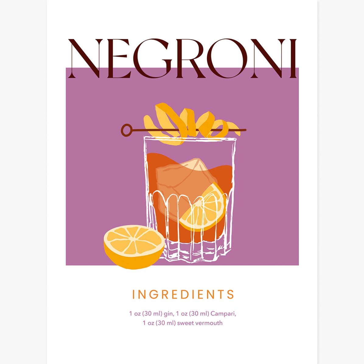 Poster Negroni