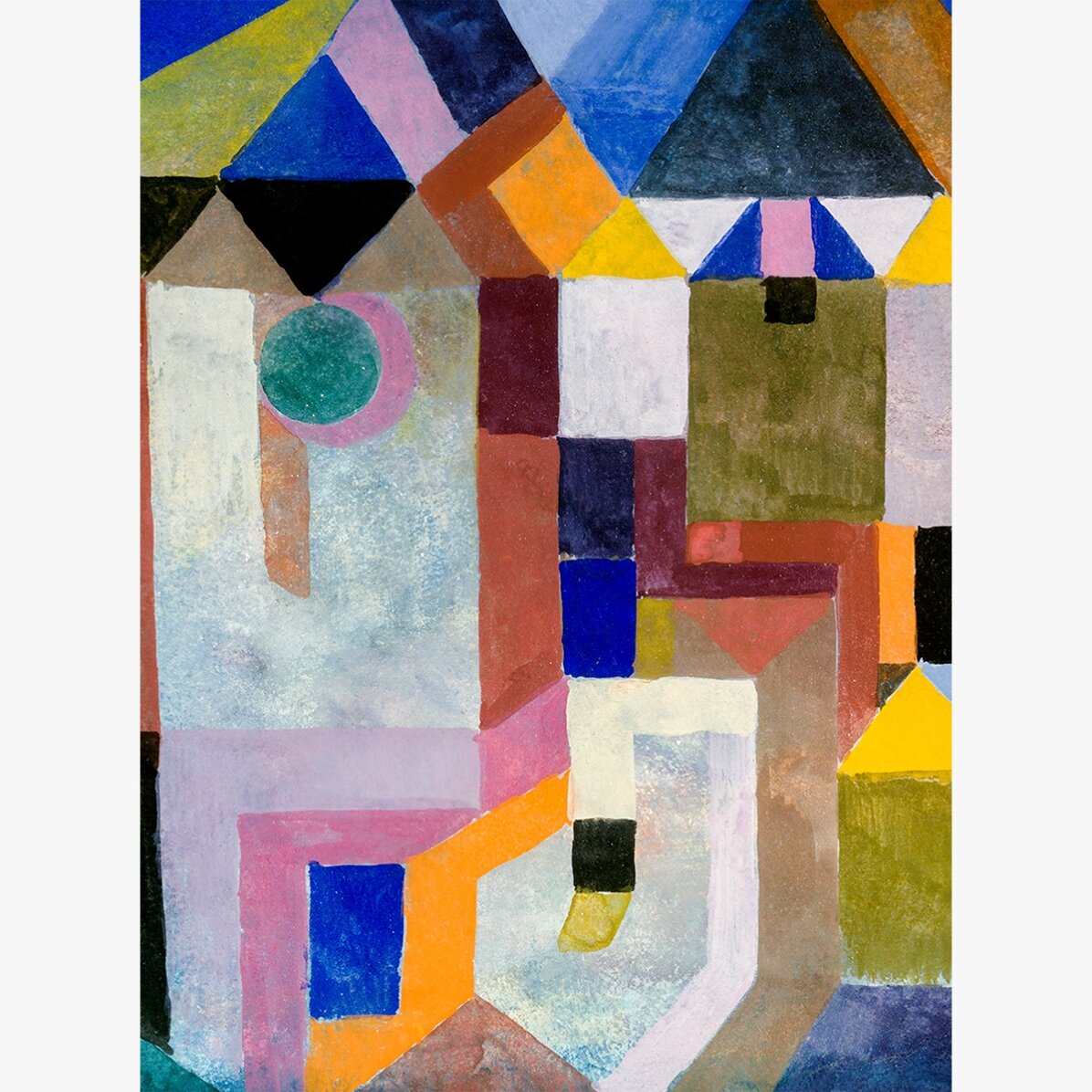 Poster Paul Klee, Colorful Architecture 1917