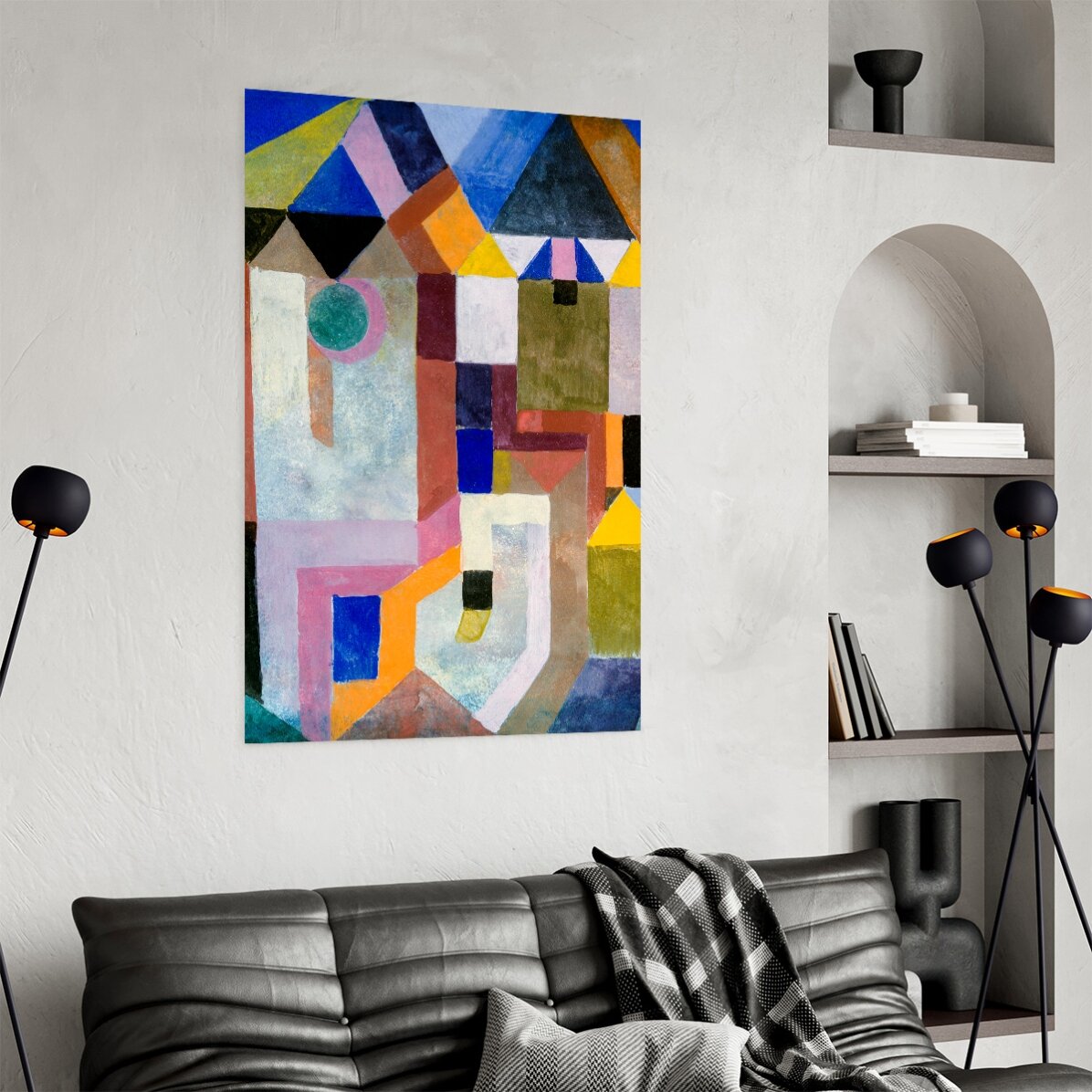 Poster Paul Klee, Colorful Architecture 1917